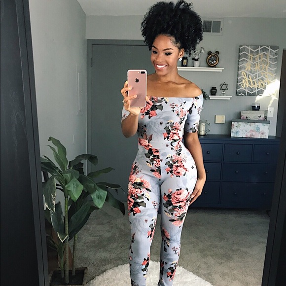 pink and blue jumpsuit